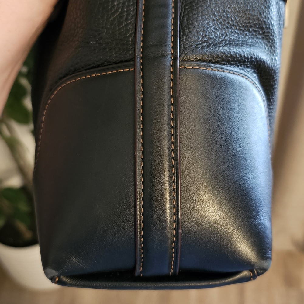 Coach Ivie Pebbled Leather Shoulder Hobo Bag Black F35846 - Picture 9 of 10